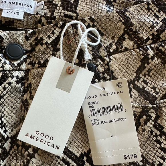 NWT Good American Faux Snake Pants & Jacket size 2 - Picture 11 of 12